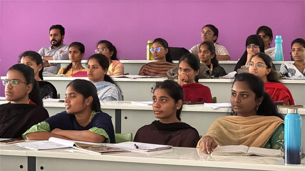 Students at screening