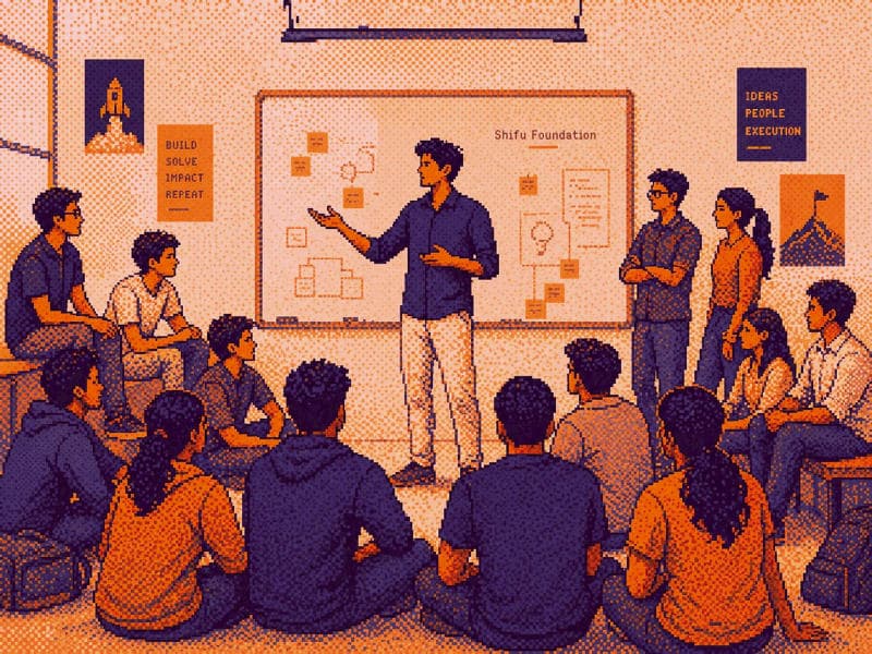 Patrons meeting Shifu Fellows in their district